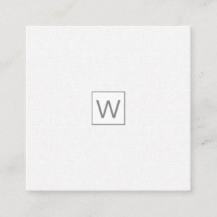 Pale Masculine Modern ALL TRADES Professional Square Business Card