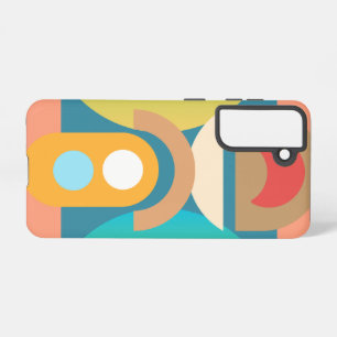 Pale Minimalist Abstract Geometric Shapes  Samsung Galaxy Case