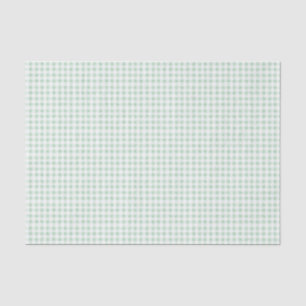 Pale Mint Gingham  Tissue Paper