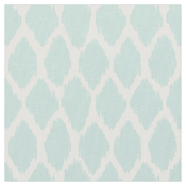 Pale Mint Green Ogee Pattern Fabric (Close Up)