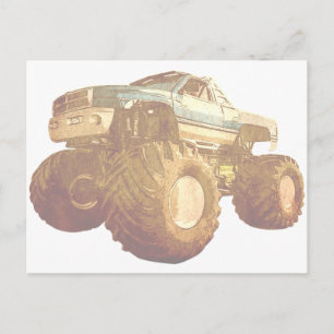 Pale Monster Truck Postcard