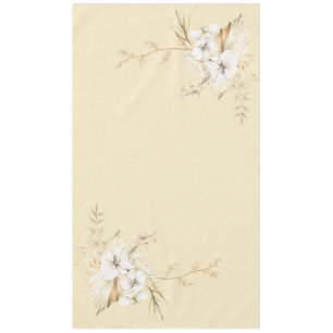 Pale Moon and Boho Floral Corners Tablecloth