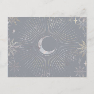 Pale Moon Burst  Postcard