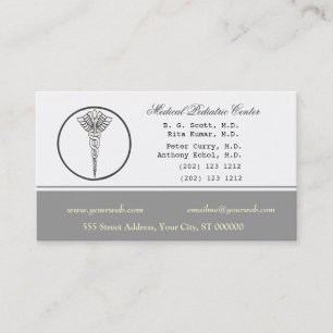 Pale Neutral Colour Medical Doctor Appointment Card