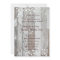 Pale Old Wood Look Wedding Invitation--Gold Tint