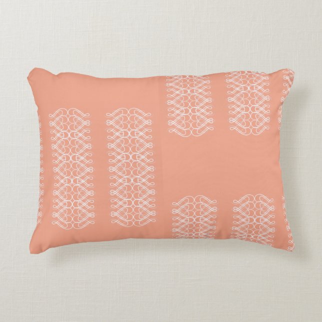 Pale Orange Accent Pillow (Front)