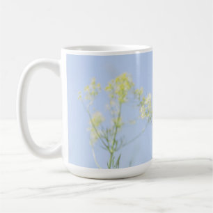 Pale Pastel Blue Sky Wild Flowers Meadow Coffee Mug