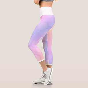 Pale Pastel Honeybee Hexagonal Shapes Leggings