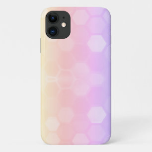 Pale Pastel Pink Honeybee Cell iPhone 11 Case