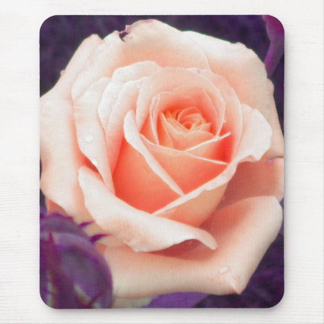 Pale Peach Rose Mouse pad (Front)