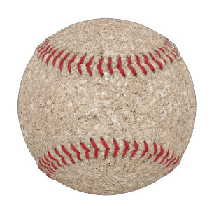 Pale Peachy Beige Cement Sidewalk Baseball