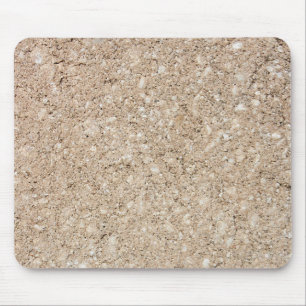 Pale Peachy Beige Cement Sidewalk Mouse Mat