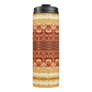 Pale Peachy Ikat 8 Thermal Tumbler