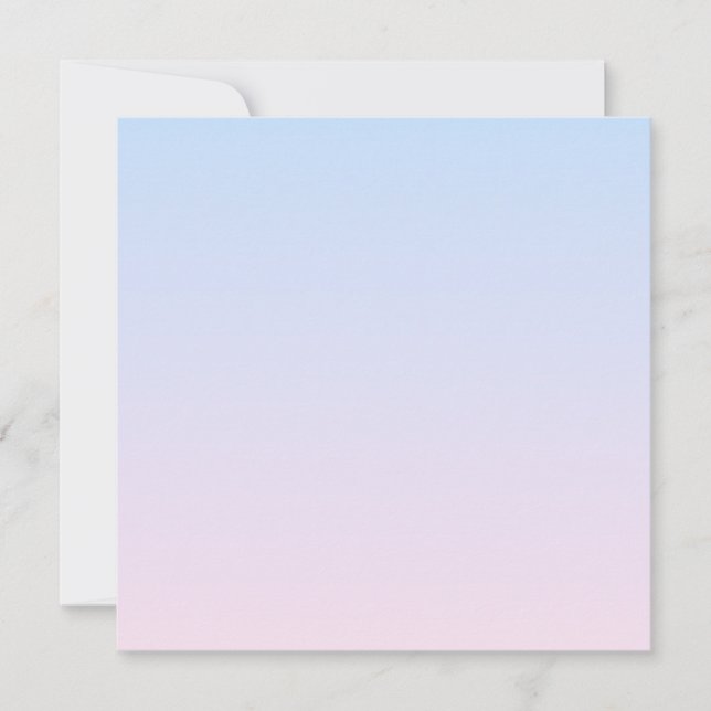 Pale Pink and Blue Gradient Background Card (Front)