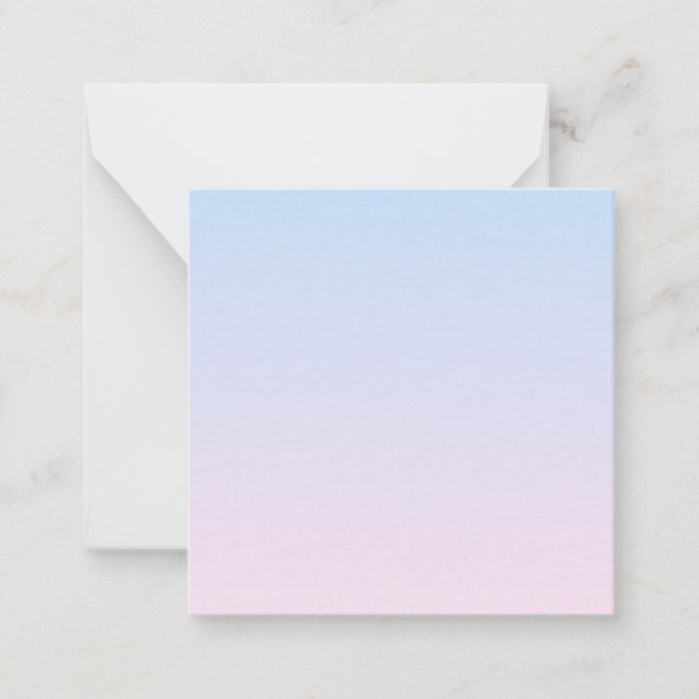 Pale Pink and Blue Gradient Background Card (Front)