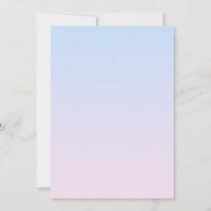 Pale Pink and Blue Gradient Background Invitation