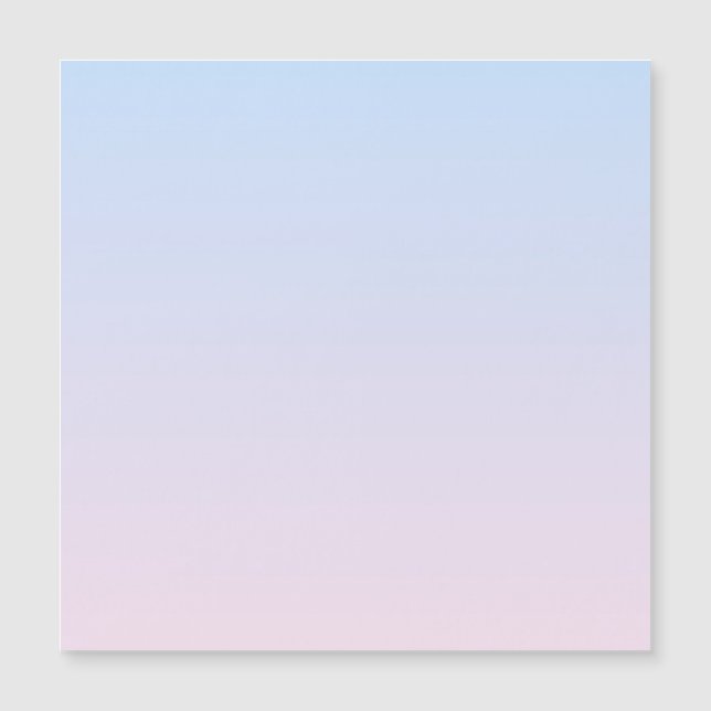 Pale Pink and Blue Gradient Background Magnetic Invitation (Front)
