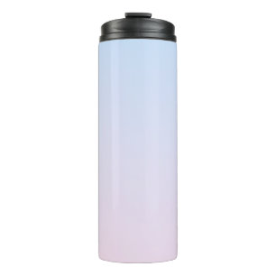 Pale Pink and Blue Gradient Background Thermal Tumbler