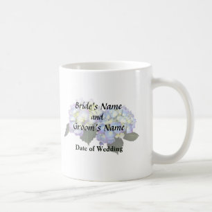Pale Pink and Blue Hydrangeas Wedding Products Coffee Mug