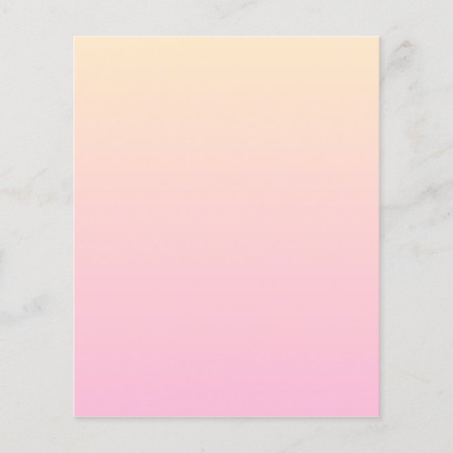 Pale pink and yellow gradient background (Front)