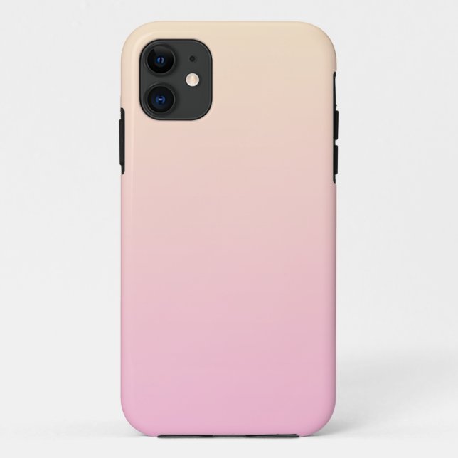 Pale pink and yellow gradient background Case-Mate iPhone case (Back)