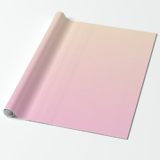Pale pink and yellow gradient background wrapping paper