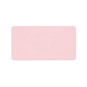 Pale Pink Basic Colour Matched Label
