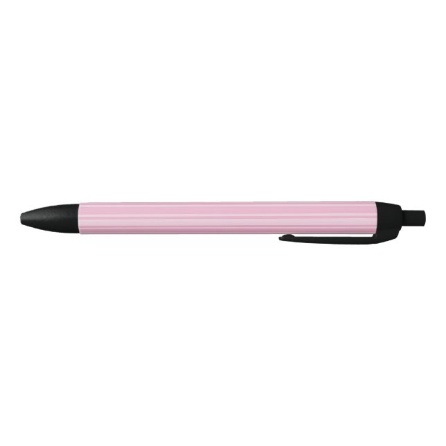 Pale pink candy stripes black ink pen (Bottom)