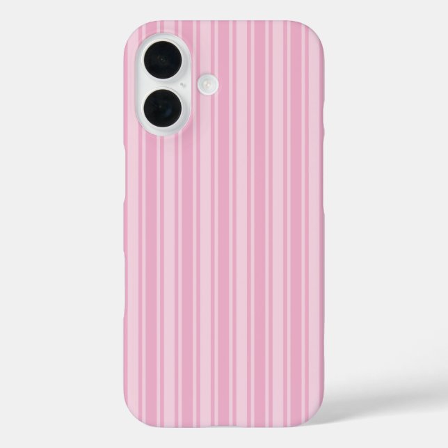 Pale pink candy stripes Case-Mate iPhone case (Back)