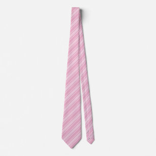 Pale pink candy stripes tie