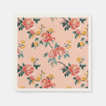 Pale Pink Chinoiserie Floral