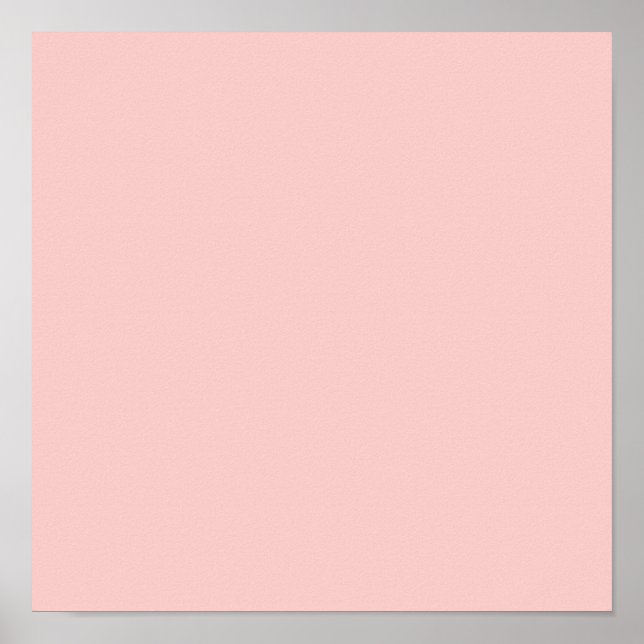 Pale Pink Classic Coloured Poster (Front)