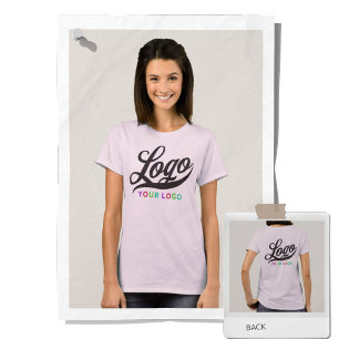Pale Pink Company Logo Swag Business Women T-Shirt