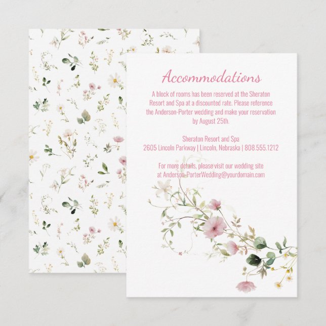 Pale Pink Floral Enclosure (Front/Back)