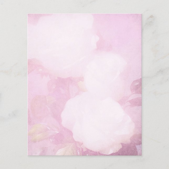 Pale Pink Floral Scrapbook Paper (Front)