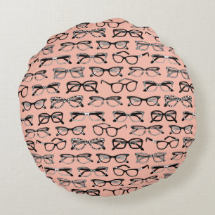 Pale Pink Glasses, Eyeglasses, Eyewear Round Cushion