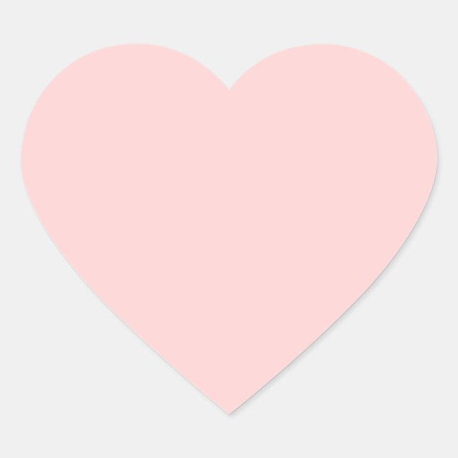 Pale Pink Heart Sticker (Front)