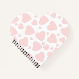 Pale Pink Hearts Notebook