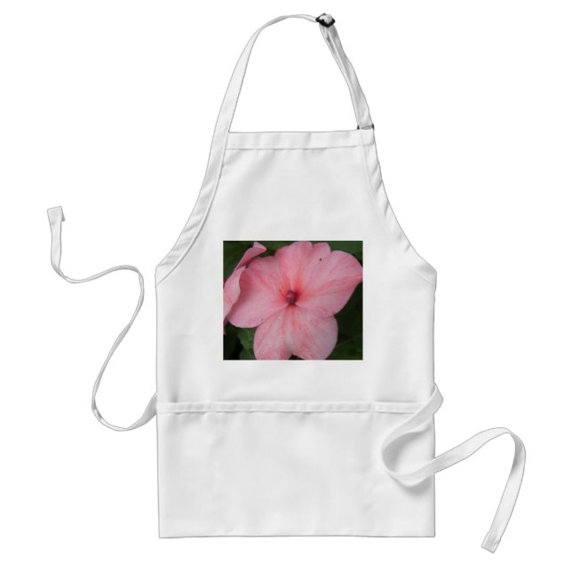 Pale Pink Impatiens Flower Apron (Front)