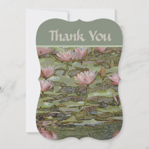 PALE-PINK LOTUS BLOSSOMS/THANK YOU CARD