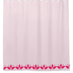 Pale Pink Lotus Flowers Shower Curtain
