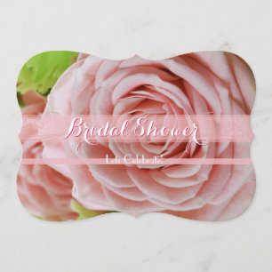 Pale Pink Mini Roses Bridal Shower 1C Invitation