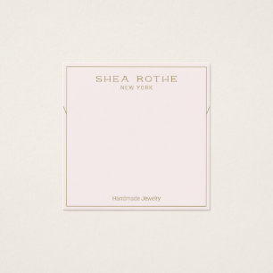 Pale Pink Necklace Display Card