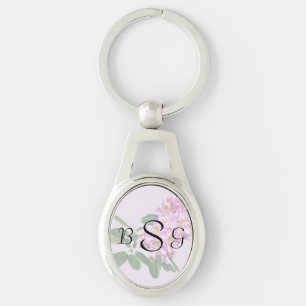 Pale Pink Rhododendron Key Ring