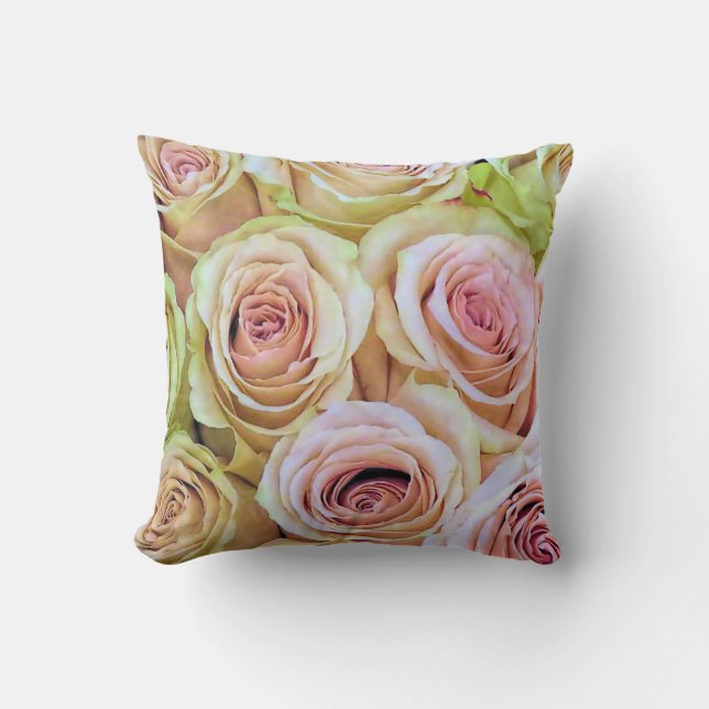 Pale pink roses - pillow (Front)