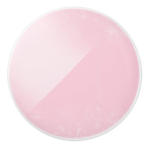 Pale Pink Shaded Round Ceramic Knob