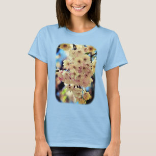 Pale Pink Spring Flower Blossoms Nature T-Shirt