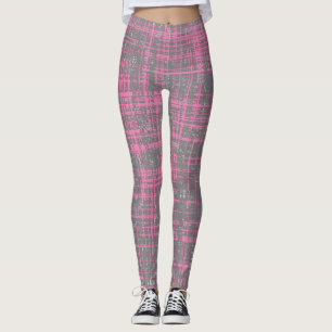 Pale Pink Stripes Leggings