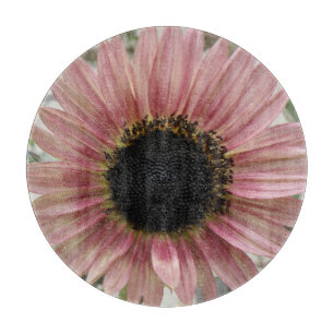 Pale Pink Sunflower Cutting Board