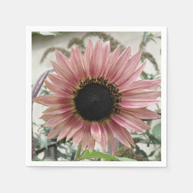 Pale Pink Sunflower Napkin (Front)